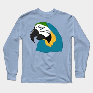 Blue Parrot/Macaw Long Sleeve T-Shirt